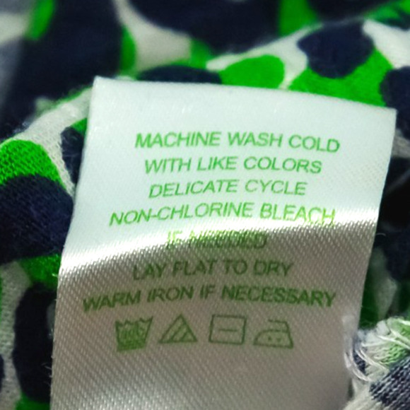 Lilly Pulitzer Size Small S Green Blue Leopard Thrill Chase Short Sleeve Top - Picture 6 of 7